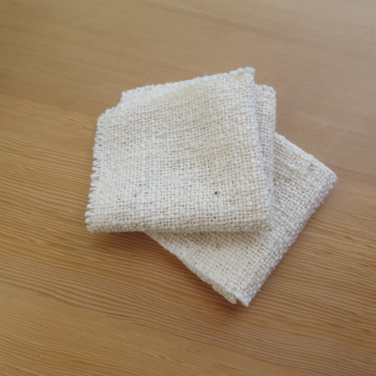 【お得セット】ガラ紡ふきん キッチンクロス マルチに使えるハンカチサイズ 3枚セット わたからつむぐ